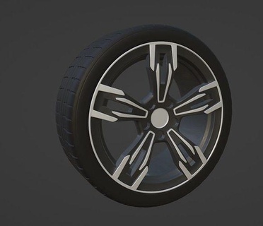 rim tire print 3d model car rim tire hobby diy hobby diy automotive  3d print model - Mito3D