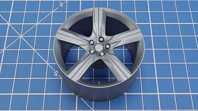 cerchi volvo cerchio macchina corsa ruota auto 3d 3dprint passatempo 1 24 settore automobilistico fai 3d print model - Mito3D