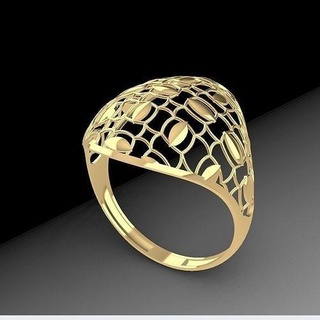 rin13 gold jewelry ring jewellery fashion rings 3d print model - Mito3D