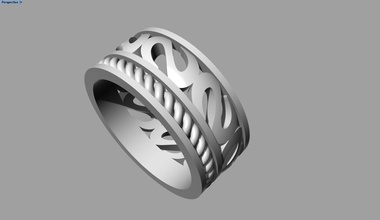 rinde 18 mm größe ring juwel diamant schmuck edelstein engagement hochzeit smaragd saphir ringe druckbar sterling mode finger anhänger halskette engagem 3d print model - Mito3D