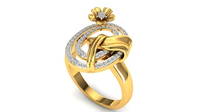 ring 135 yüzük nişan düğün altın platin takı yazdırılabilir elmas parlak değerli mücevher lüks gümüş sterlin yüzükler 3d print model - Mito3D