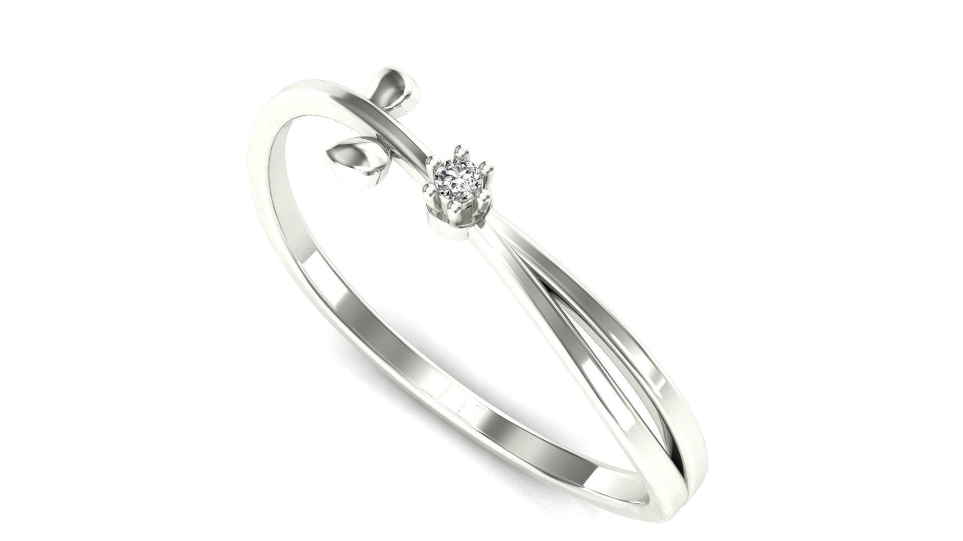ring-29 ring engagement wedding gold platinum jewelry printable diamond brilliant precious gem luxury silver diamond ring sterling engagement ring rings 3D print model - Mito3D