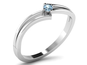 anillo 5965 compromiso Boda oro platino joyería joya imprimible diamante brillante precioso plata libra esterlina anillos lujo 3d print model - Mito3D