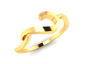 anneau 6066 bague engagement mariage or platine bijoux imprimable diamant brillant précieux sterling argent anneaux 3d print model - Mito3D