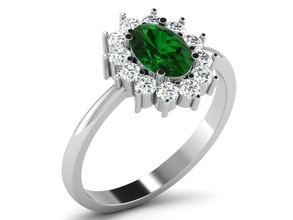anneau 6528 bague engagement mariage or platine bijoux imprimable diamant brillant précieux argent sterling anneaux luxe gemme 3d print model - Mito3D