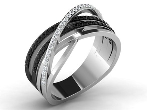 Ring 6563 Engagement Hochzeit Gold Platin Schmuck druckbar Diamant brillant wertvoll Silber Sterling Ringe 3d print model - Mito3D