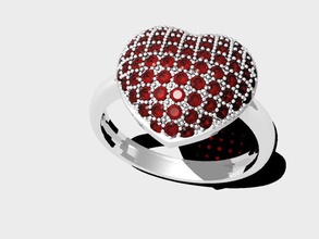 anneau d'amour de micro-réglage bijoux l'amour micro le réglage la mode les anneaux 3d print model - Mito3D