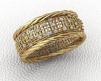 ring new gioielleria stampabile diamante squillare pendente orecchino braccialetto collana bangel anelli solitario nozze Fidanzamento 3d print model - Mito3D