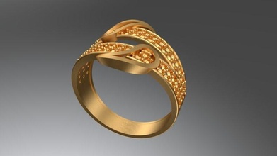 ring001 or bague bijoux imprimable diamant mariage gemme sterling platine brillant mode beauté 3d print model - Mito3D