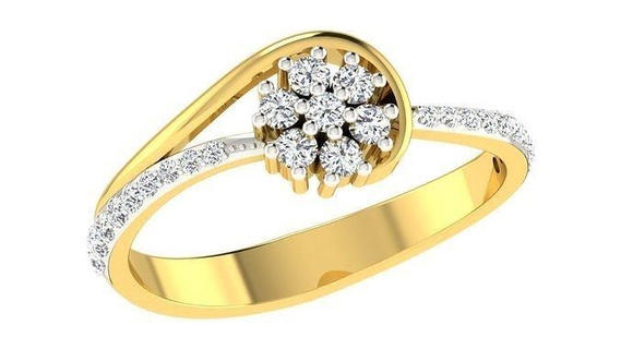 ring0027 elegante diamante anel ouro joalheria platina gema precioso luxo brilhando noivado casamento quilate prata brilhante imprimível moda esterlina jóia argolas 3d print model - Mito3D