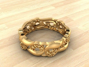 ring017p oro Moda anillo belleza diamante Boda joya joyería plata imprimible brillante libra esterlina zafiro compromiso vestir 3d print model - Mito3D