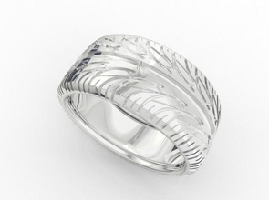 ring019 jóias anel printable a moda 3d anéis 3d print model - Mito3D