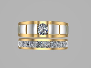 ring023657 jewelry yui kio pool der sw rings 3d print model - Mito3D