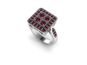 ring04 jewelry gool ring sterling jewel jewellery rings 3d print model - Mito3D