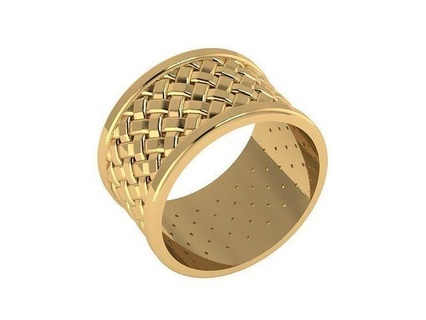 ring067 grup altın düğün yüzük takı nişan beyaz Sarı yüzükler 3d print model - Mito3D