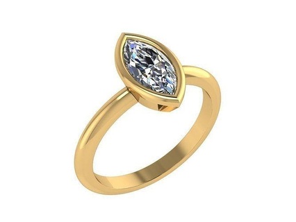 ring074 Marquise Diamant Engagement Ring Schmuck Gold endlos einzigartig Gelb Hochzeit Rose Weiß Ringe 3d print model - Mito3D