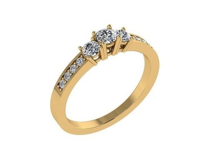 ring083 calcolo diamante squillare oro stonedring Fidanzamento anello diamanti brillante gioielleria bellissimo giallo rosa bianca nozze anelli 3d print model - Mito3D