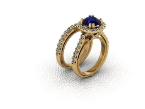 de l'anneau bijoux or gem d'argent joyau le diamant précieux l'engagement mariage vêtements platine brillant pierre précieuse brillante coupe diamante concours d'histoire les anneaux 3d print model - Mito3D