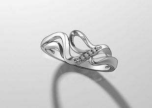 ring1 jóias anel 3dprinting prototipagem anéis 3d print model - Mito3D