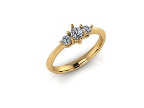 ring11 jóias anel sterling de prata casamento anéis 3d print model - Mito3D