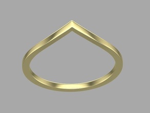 ring gold design jewelry shape heart printable sterling silver art jewellery wedding rings 3d print model - Mito3D