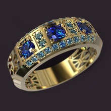 anillo la joyería los anillos rino de matriz obj stl 3dm las gemas oro plata gem masculino femenino el diamante cristal preciuos platino 3d print model - Mito3D