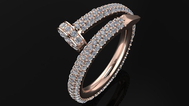 anello gioielli gemma diamante gioiello argento oro di diamanti la collana disco platino fidanzamento bianco stampabile matrimonio anelli 3d print model - Mito3D
