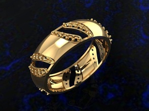 ring17 oro squillare diamanti moda bellezza diamante nozze gioiello gioielleria gemma argento brillante stampabile sterlina fidanzamento cad anelli 3d print model - Mito3D