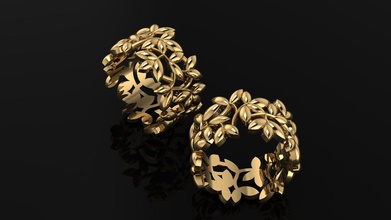 ring Schmuck Juwel Silber Mode Diamant-ring weiß gold gem Platin Halskette Hochzeit Ringe 3d print model - Mito3D
