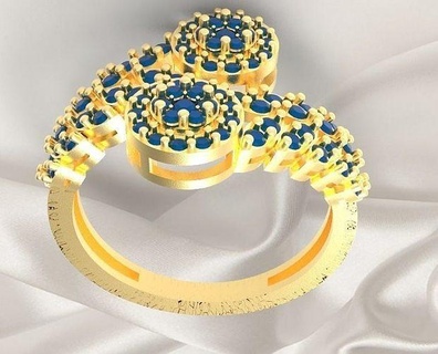 ring18k squillare oro gioielleria argento stampabile diamante gioiello nozze gemma Fidanzamento moda bellezza abbigliamento engagement collana braccialetto anelli 3d print model - Mito3D