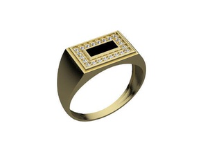 de l'anneau bijoux 3d imprimable la mode l'accessoire le prototypage d'impression caractère vêtements 3d print model - Mito3D