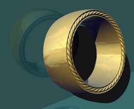 anillo la joyería el platino de oro boda plata moda joya los anillos 3d print model - Mito3D