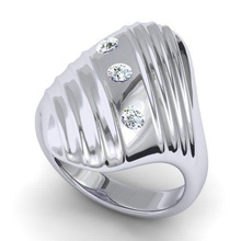 ring22 gioielli anello diamante stampabile moda flush set anelli 3d print model - Mito3D