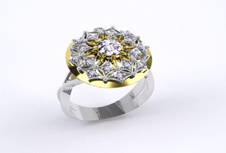 anello gioielli oro argento la pietra diamante stl 3dm gemma bianco ovale moda max zaffiro ruby cabochon accessori donna ragazza regalo anelli 3d print model - Mito3D