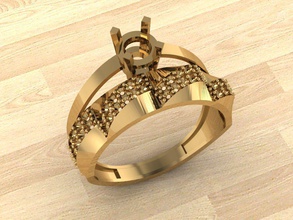 squillare n oro fidanzamento diamanti gioielleria moda stampabile argento bellezza bracelete romanza collana engagement nozze matrimonio diamante gioiello anelli 3d print model - Mito3D