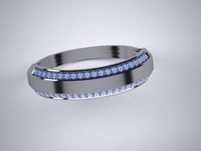 anello gioielli oro argento diamante stl 3dm gemma bianco la pietra ovale moda max zaffiro ruby cabochon accessori donna ragazza regalo anelli 3d print model - Mito3D