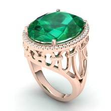 ring33 jewelry ring fashion printable diamond gemstone rings 3d print model - Mito3D