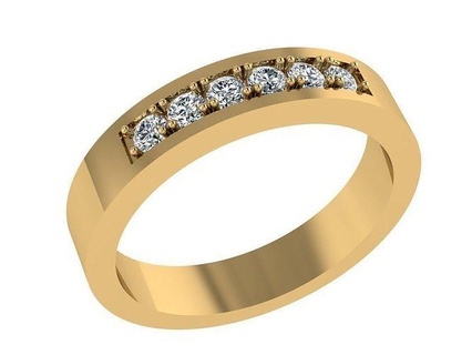 ring346 düğün grup evlilik yüzüğü benzersiz altın yüzük gül beyaz yazdırılabilir sterlin takı yüzükler 3d print model - Mito3D