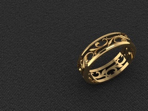 anillo oro plata boda compromiso joya diamante joyería ropa señoras bota goma caracteres zapato sandalia tacones pies moda hembra anillos 3d print model - Mito3D