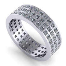 ring36 jóias anel a moda imprimir diamante whitegold anéis 3d print model - Mito3D