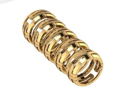 ring403 altın evlilik yüzüğü Düğün grubu sonsuzluk aşk sembolü gelin gül beyaz takı yazdırılabilir sterlin angagem mücevher yüzükler 3d print model - Mito3D