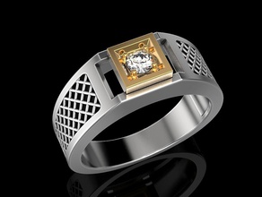 de l'anneau bijoux d'impression 3dprinted imprimable les anneaux la conception joyau or mode printabl l'impression le prototypage d'argent 3d print model - Mito3D