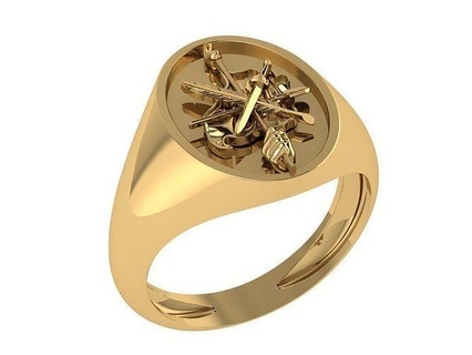 ring436 armênio anel revolucionário mensring tradição armênia ouro joalheria único platina imprimível Eterno prata perfeito argolas 3d print model - Mito3D