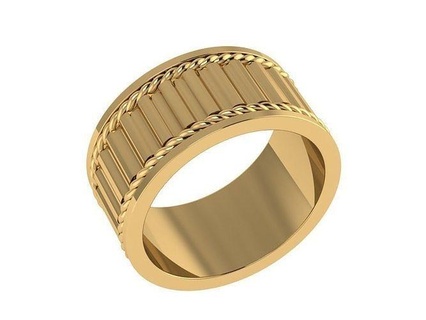 ring495 anel ouro Casamento banda clássico Eterno promessa argolas prata imprimível joalheria moderno branco rosa 3d print model - Mito3D