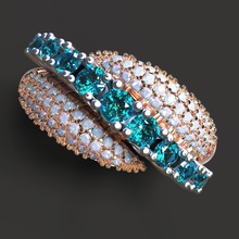 de l'anneau bijoux les anneaux rino la matrice obj stl 3dm pierres précieuses or d'argent gem le diamant joyau précieux 3d print model - Mito3D