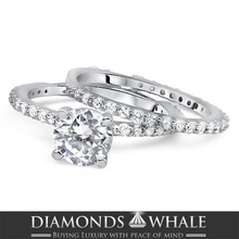 ring jewelry diamond jewellery platinum wedding gemstone rings 3d print model - Mito3D