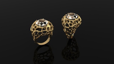 de l'anneau bijoux blanc joyau bague en diamant mariage noir gem d'argent le or cad platine les anneaux 3d print model - Mito3D