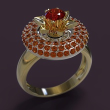 anel jóias anéis rino matriz obj stl 3dm gemas ouro de prata gem do sexo masculino feminino diamante cristal precioso platina cnc imprimir 3d print model - Mito3D