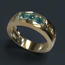 de l'anneau bijoux les anneaux rino la matrice obj stl 3dm pierres précieuses or d'argent le diamant platine gem précieux joyau jcad jewelcad vêtements 3d print model - Mito3D