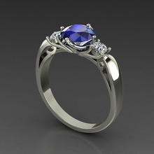 ring jewelry gem gold diamond silver jewel jewellery printable rings 3d print model - Mito3D